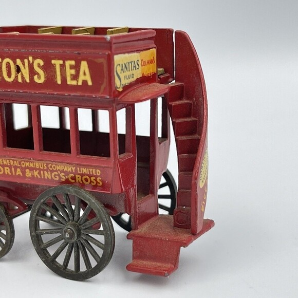 Matchbox Lesney Models of Yesteryear No. 12 Horse Bus Lipton's Tea No Box - Picture 9 of 16